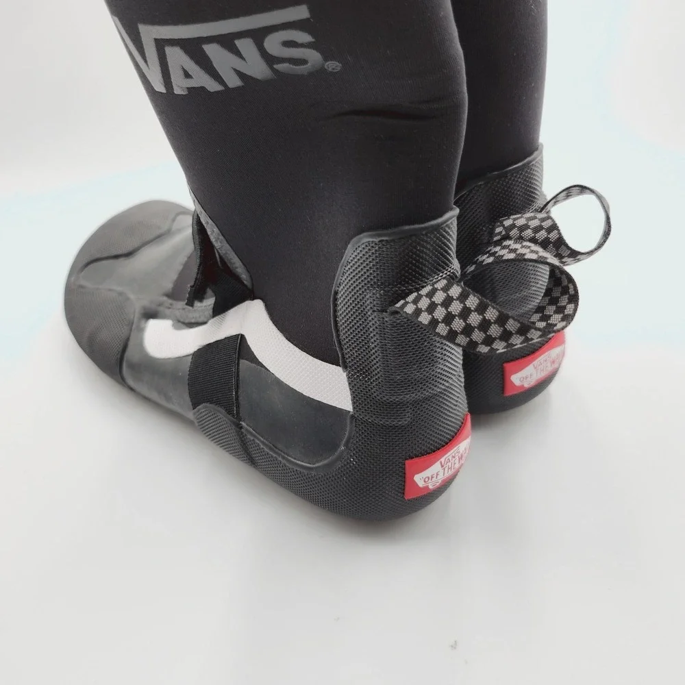 Mens Size 6 Vans Surf Boot 2 Hi BBY 3mm Minimalist Black Neoprene White 721454